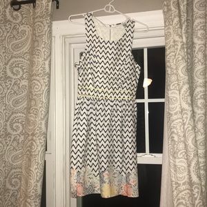 chevron & flower dress